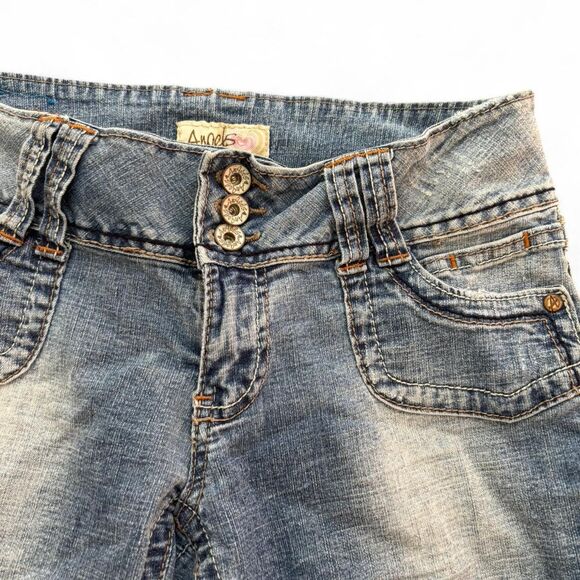 Y2K Angels Women's Blue Capri Shorts - Picture 3 of 5